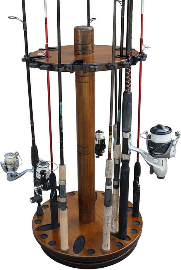 Rush Creek Creations Round Spinning 30 Fishing Rod Rack