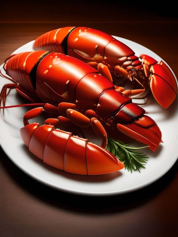 lobster in a fancy restaurant